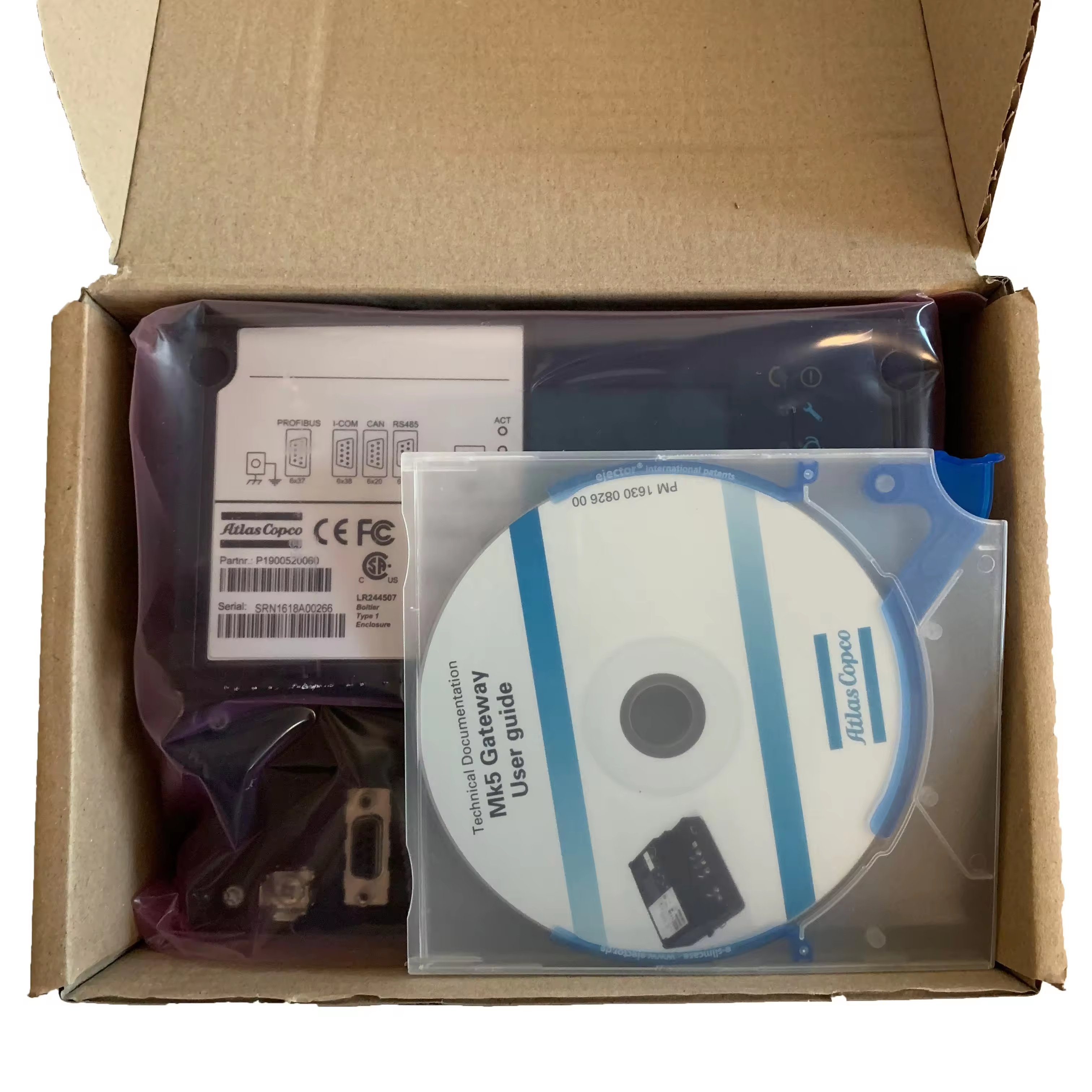 2230006800 کمپرسور هوایی اطلس 1900520060 ماژول ارتباطی RS485 ارتباطات پورت سریال Gateway Mk5 تنظیم کننده انرژی