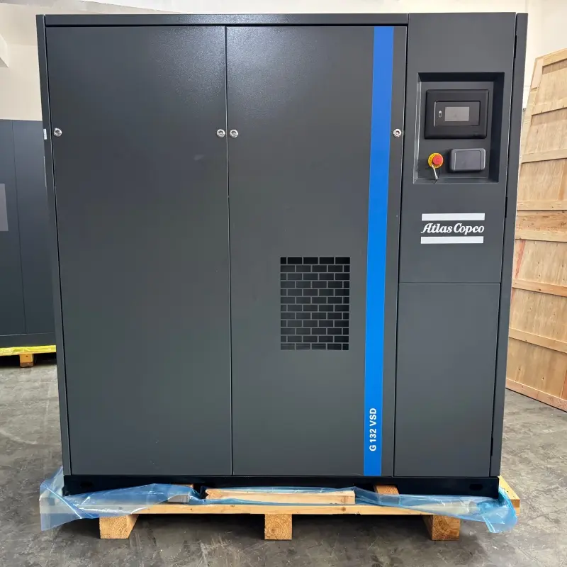 کمپرسور اسکرو تزریق روغن Atlas Copco G132VSD 400V 50HZ درایو با سرعت متغیر