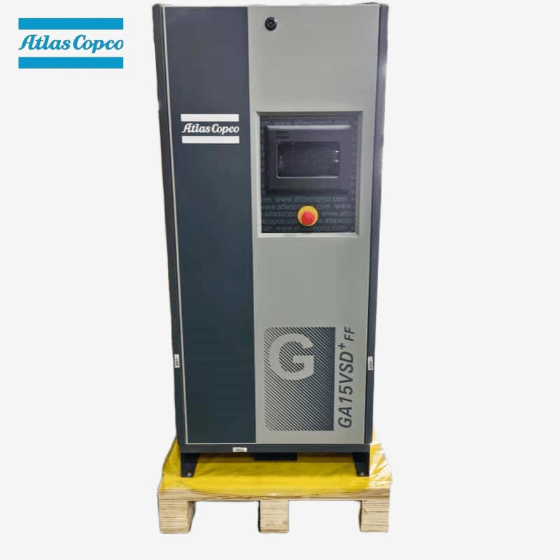 خشک کن یکپارچه کمپرسور هوای پیچی روغن تزریقی با سرعت متغیر Atlas Copco GA15 VSD Plus FF 15kW 20HP