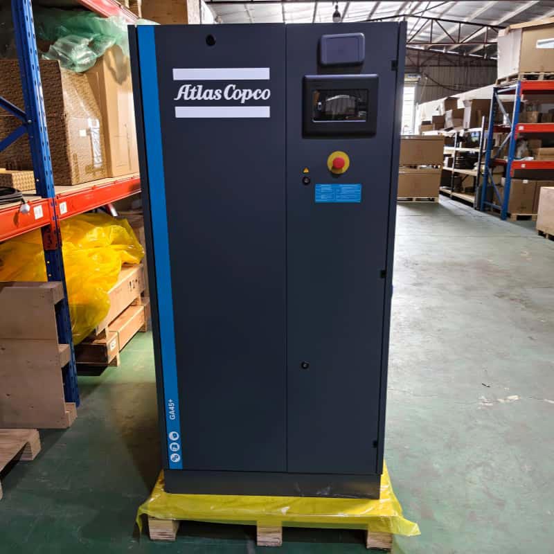 کمپرسورهای هوای اسکرو روتاری ثابت اطلس کوپکو GA45+ روغن کاری شده AC Power 380V/ 400V 45KW