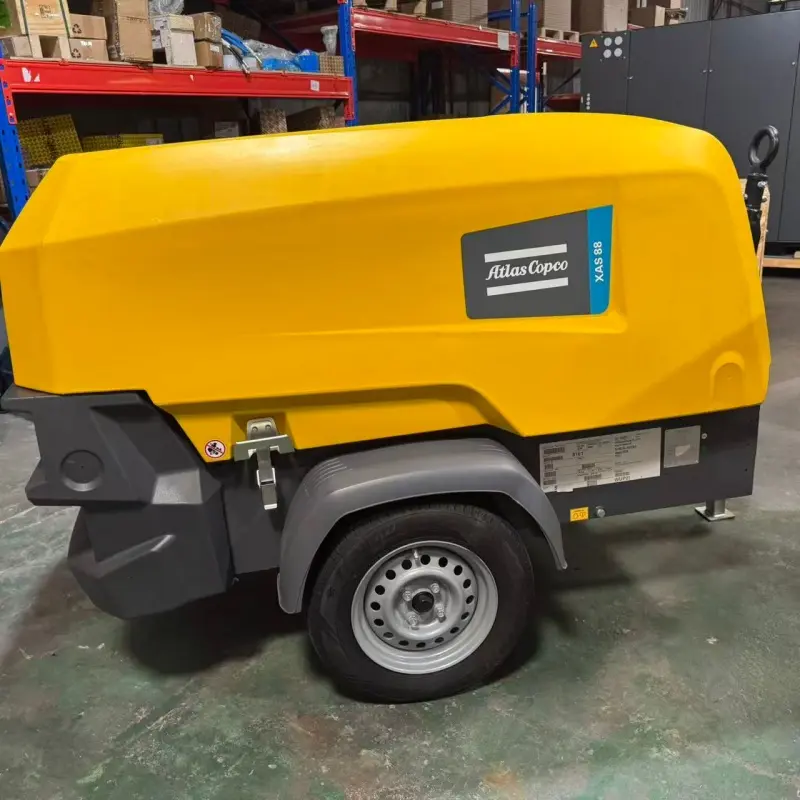 کمپرسور هوای قابل حمل دیزل Atlas Copco XAS 88 KD در ساخت ماینینگ اصل
