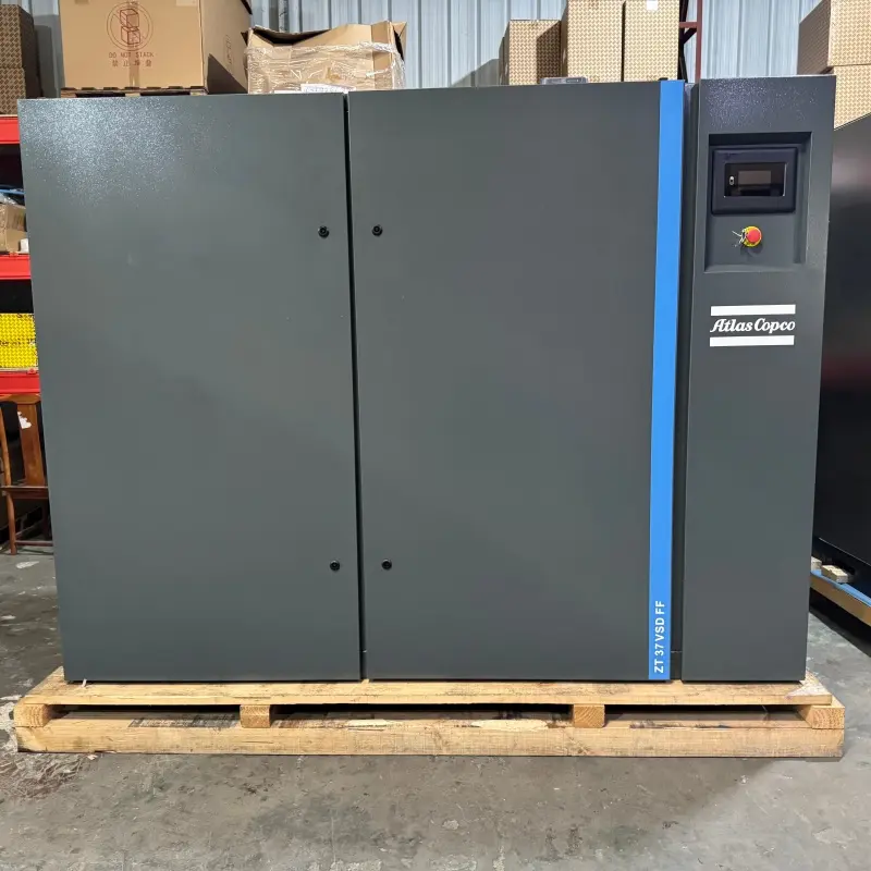 کمپرسور اسکرو بدون روغن Atlas Copco ZT 37 VSD FF 37KW 50HP Dryer Class 0 اصل