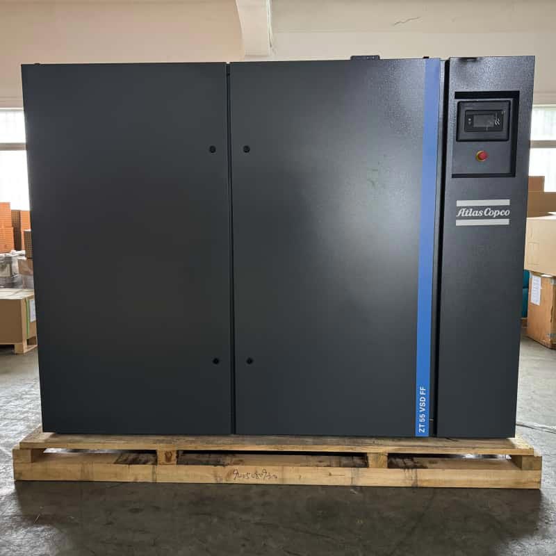 Atlas Copco ZT55 VSD FF | کمپرسور هوای بدون روغن 55 کیلووات برای صنایع غذایی دارویی کلاس 0